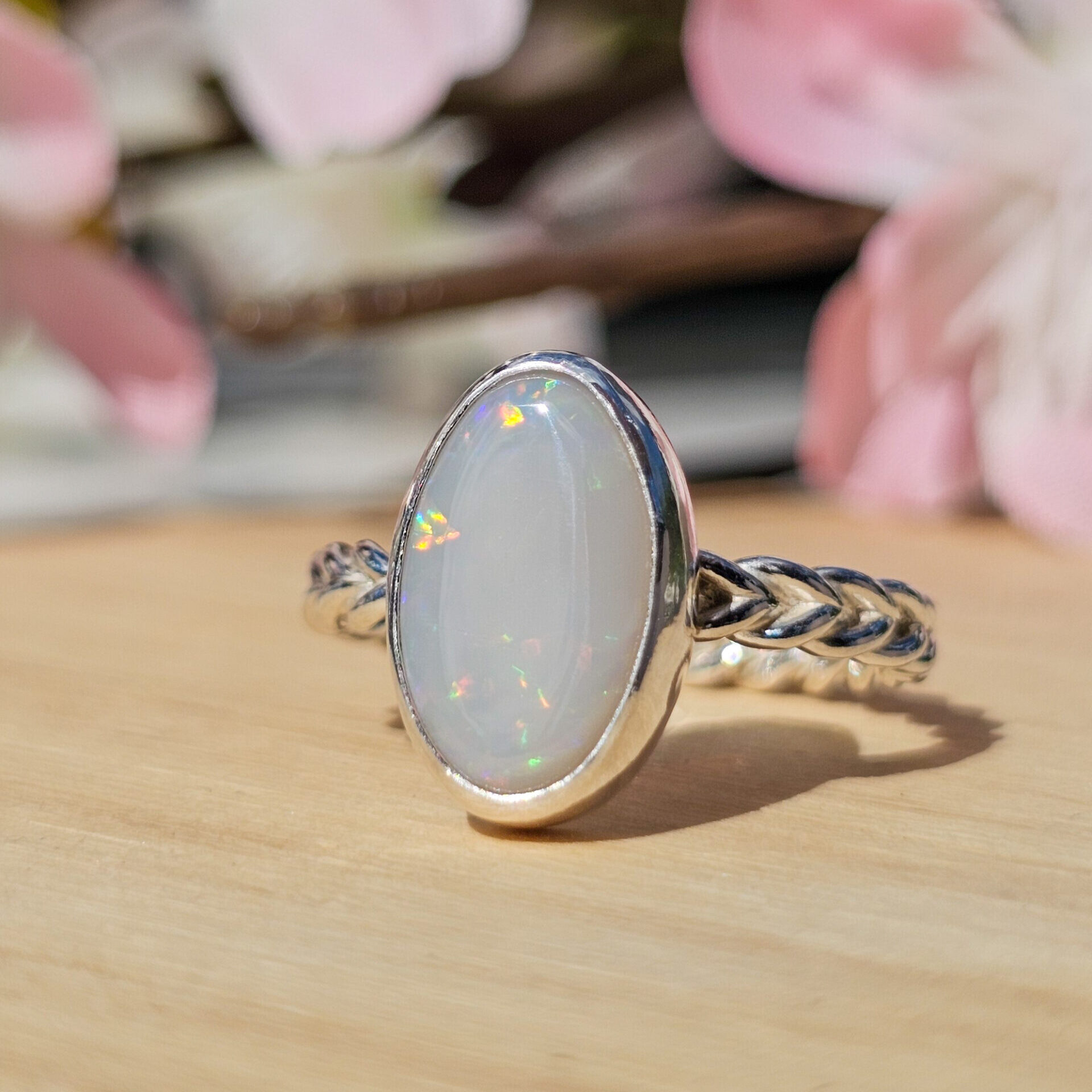 Bagues en argent et pierres naturelles