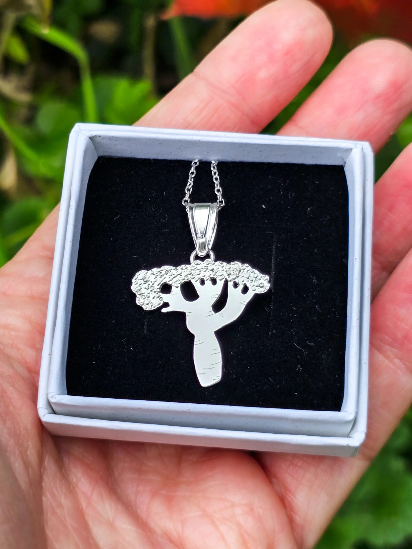 Collier en argent baobab