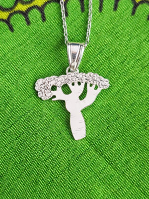 Pendentif baobab en argent