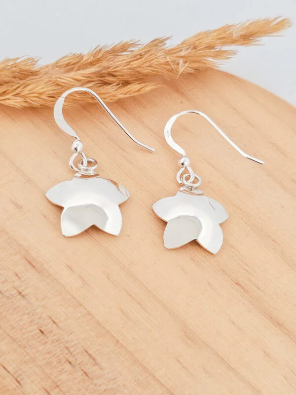 Arrière de boucles d'oreilles fleurs en argent