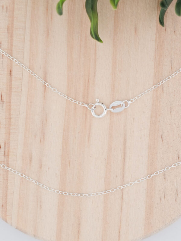 Chaîne en argent de 55cm de long