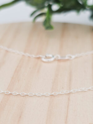 Chaîne en argent de 55cm de long