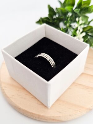 Trio de bagues en argent