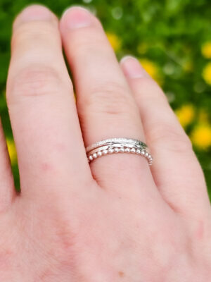 Trio de bagues en argent